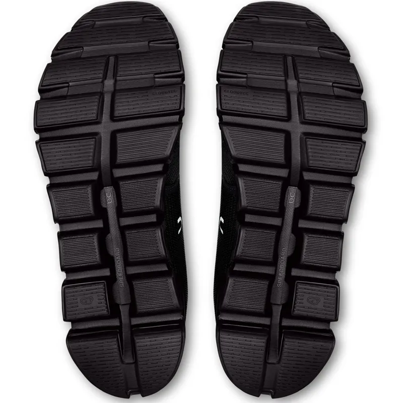 ON Mens Cloud 6 Shoes - Wide - Black-Black-6