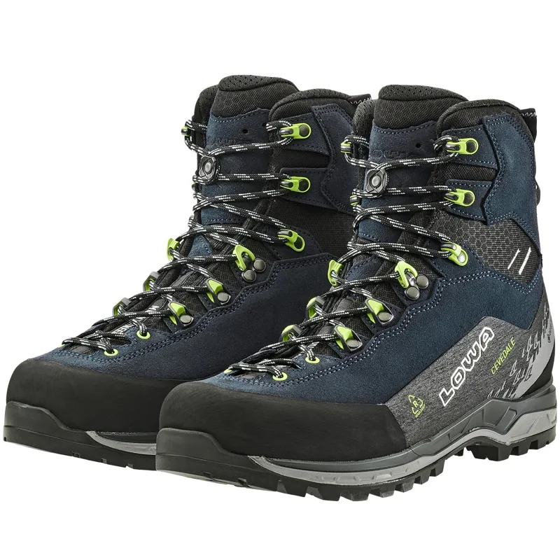 Lowa Mens Cevedale Pro GTX Mid Boots - Navy-Lime-2