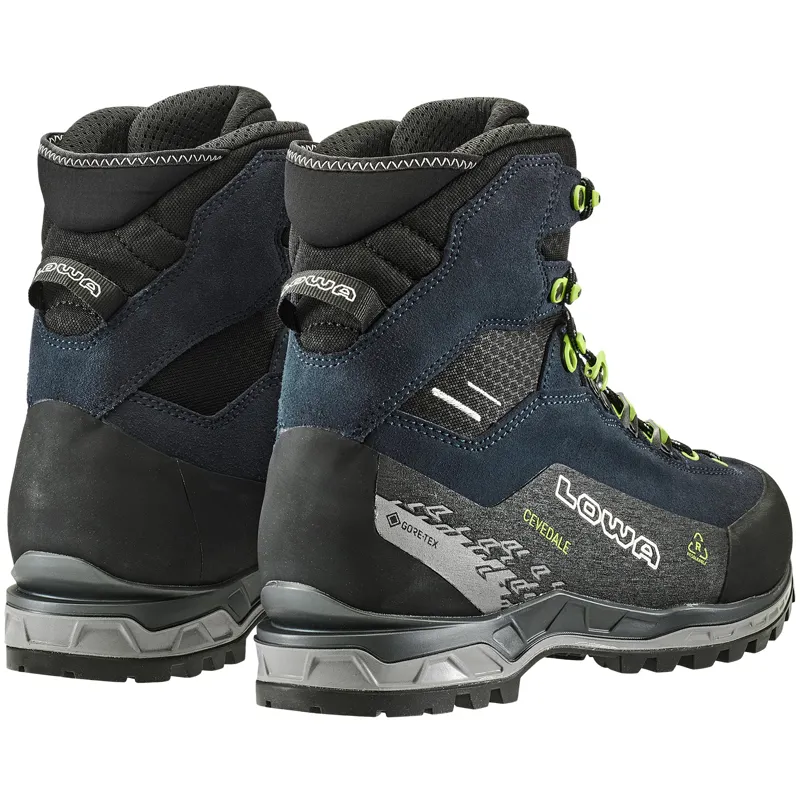 Lowa Mens Cevedale Pro GTX Mid Boots - Navy-Lime-4