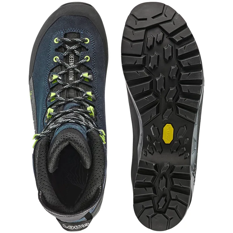 Lowa Mens Cevedale Pro GTX Mid Boots - Navy-Lime-6