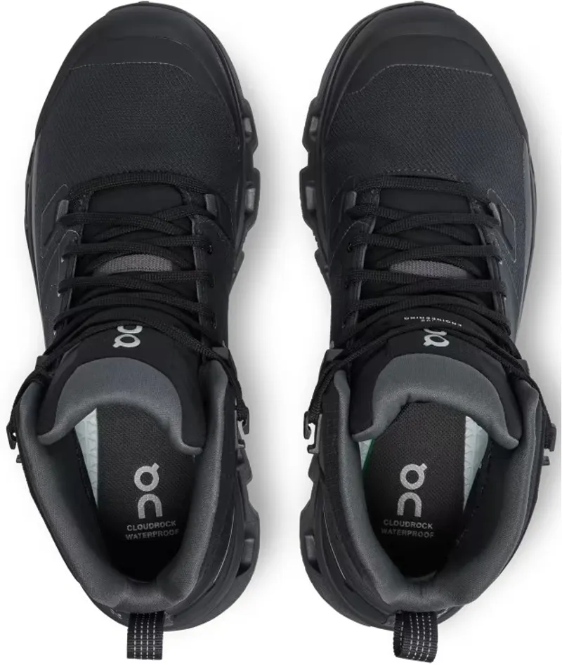 ON Womens Cloudrock 2 Waterproof Boots - Black-Eclipse-4