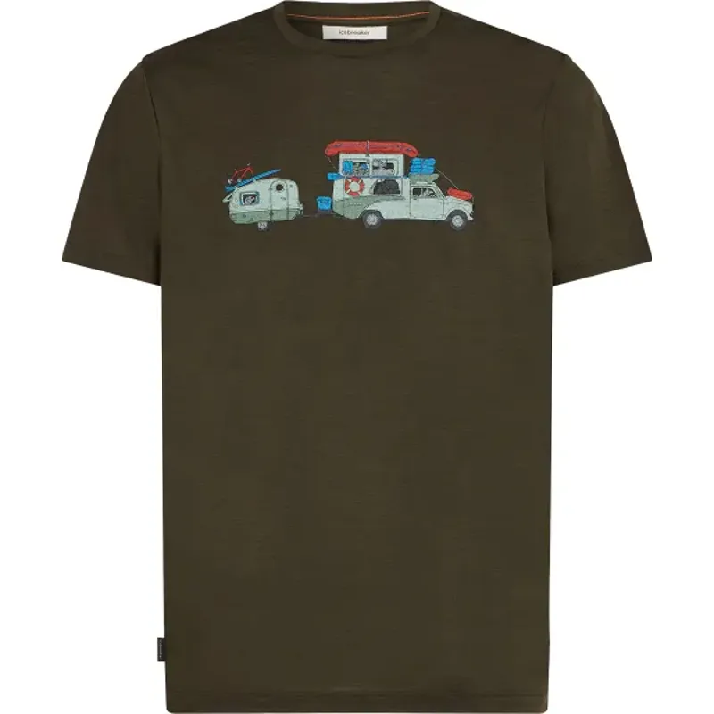 Icebreaker Mens 150 Tech Lite Short Sleeved Tee - Trans-Dk Loden