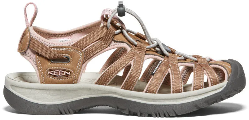 Keen Womens Whisper Sandals - Toasted Coconut-Peach Whip