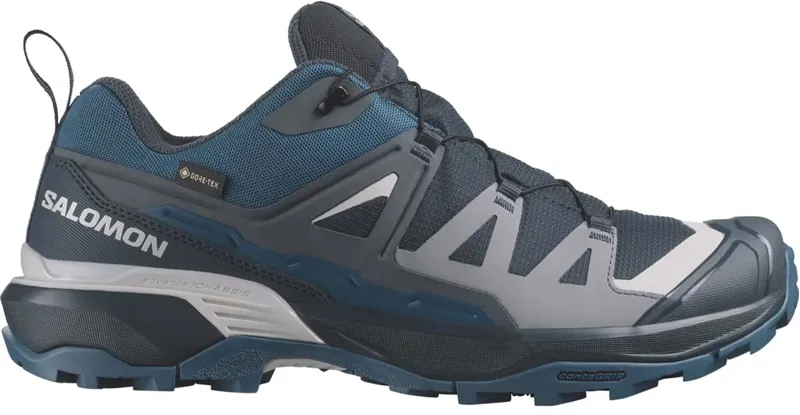 Salomon Mens X Ultra 360 GTX Shoes - Carbon-India Ink-Deep Dive