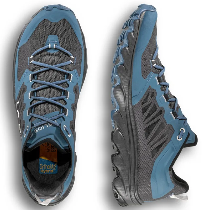 La Sportiva Mens Helios III Trail Running Shoe - Hurricane-Chalk-6