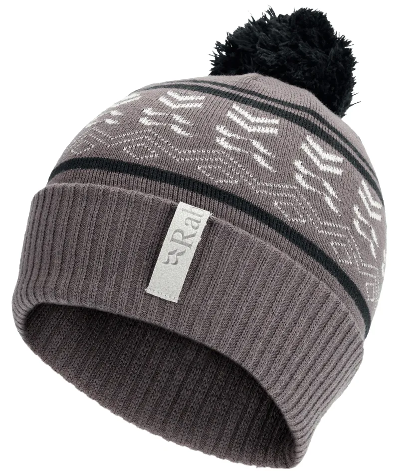 Mens Beanie Rab Essential Bobble Beanie Knitted Hat Rab Pom Pom
