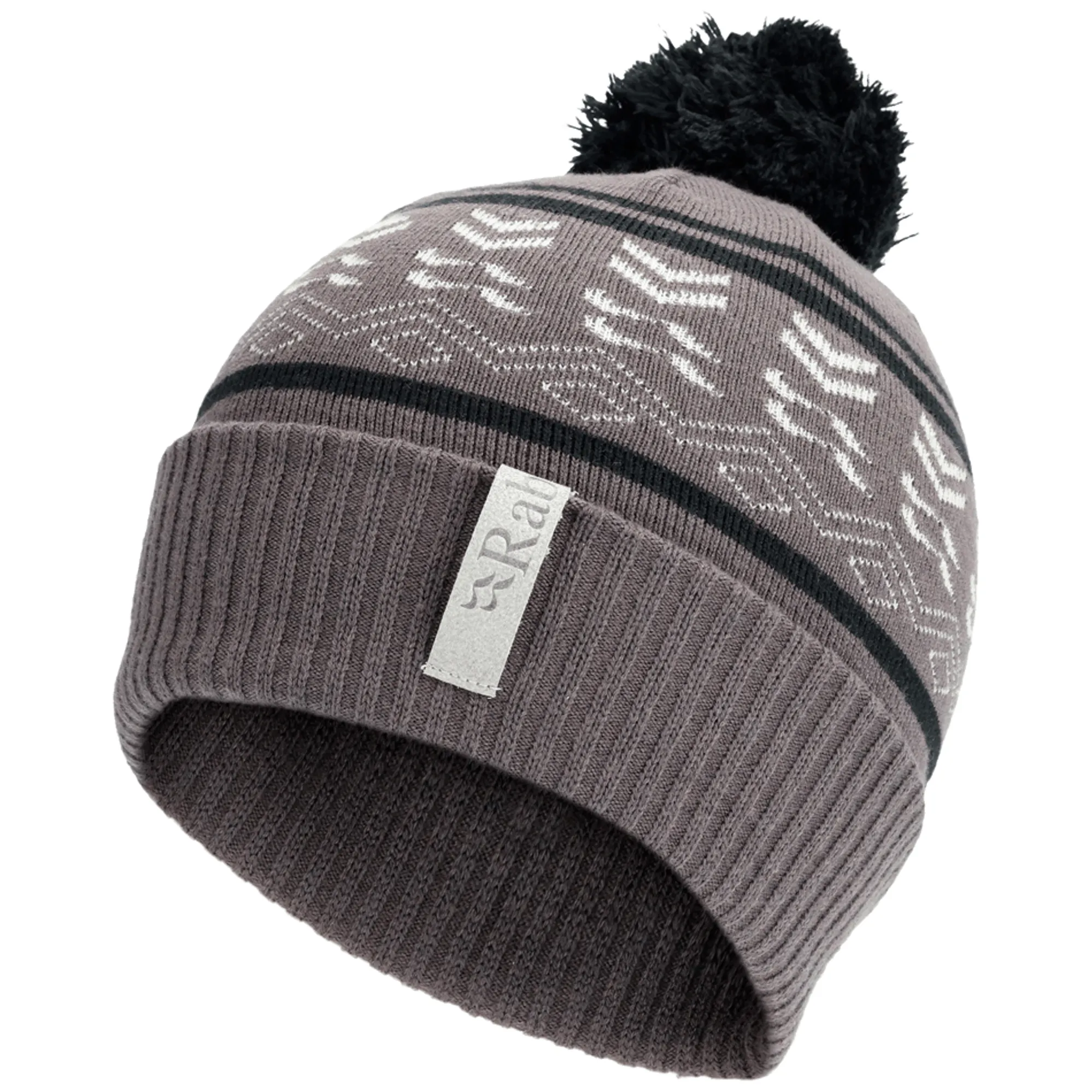 Mens Beanie Rab Essential Bobble Beanie Knitted Hat Rab Pom Pom