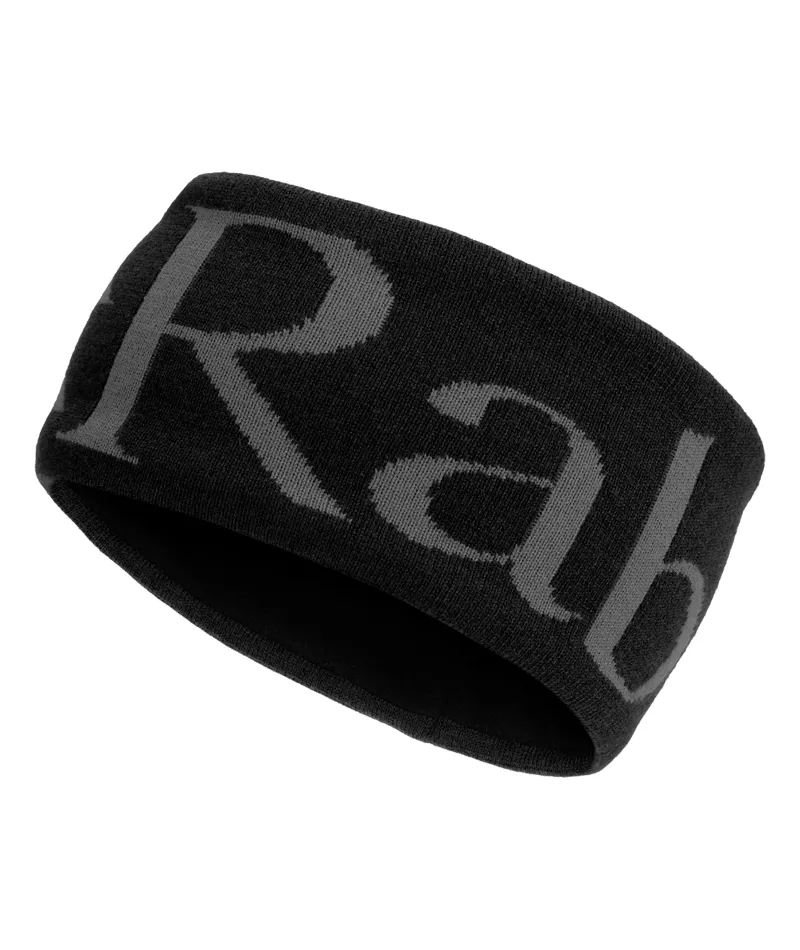 Rab Knitted Logo Headband - Anthracite
