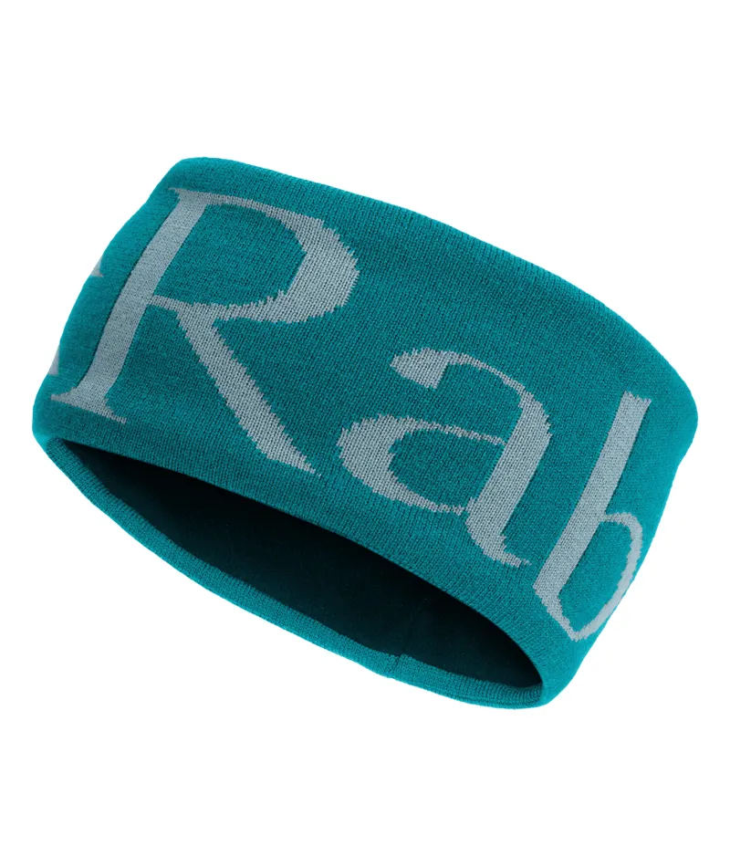 Rab Knitted Logo Headband - Aquamarine