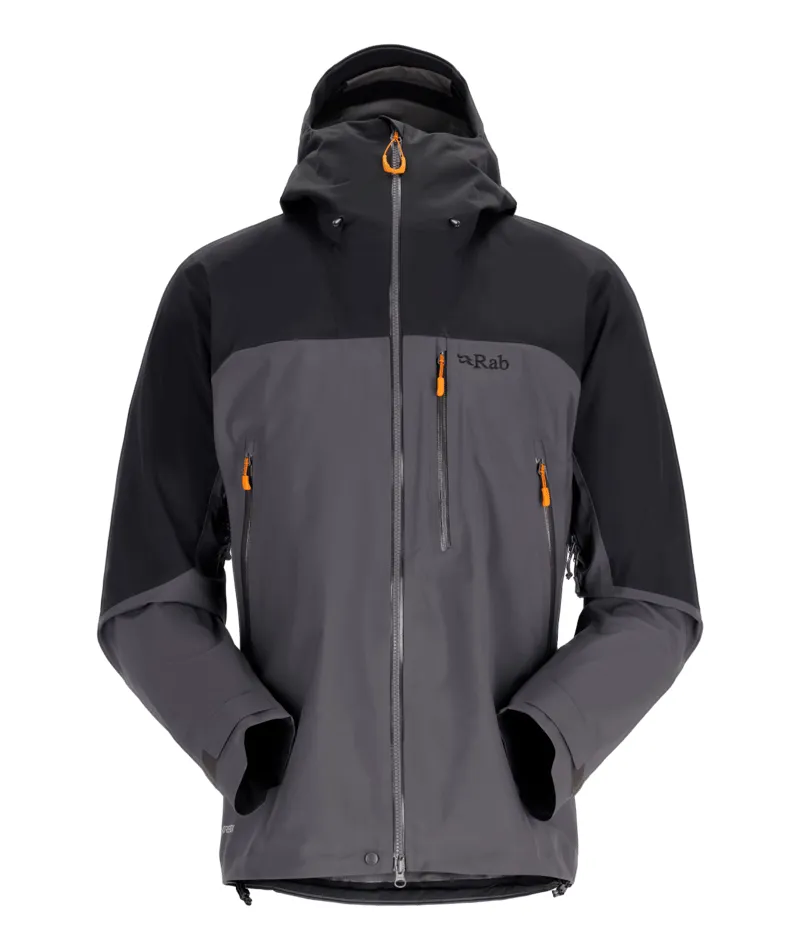 Rab Mens Zanskar GTX Jacket - Black-Graphene