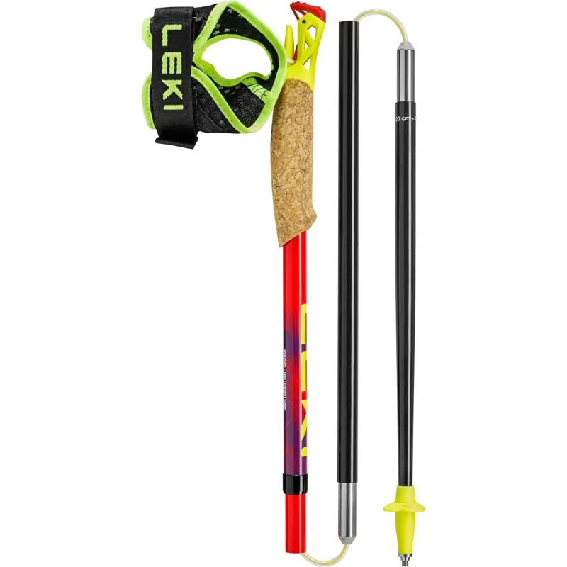 Leki Ultratrail FX.One Poles - Pair - Red Violet-Neon Yellow-2