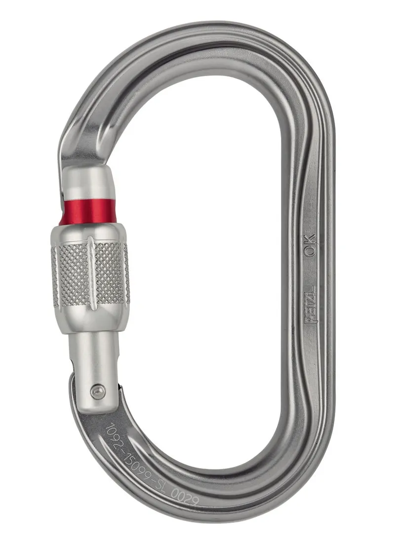Petzl OK Oval Screwgate Carabiner-1