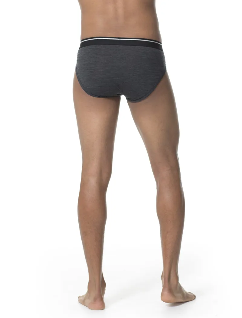 Icebreaker Mens Anatomica Briefs - Jet Heather-2