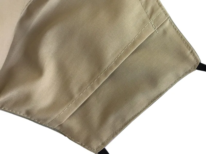 Tilley Cotton Face Mask 2 Pack Black and Khaki