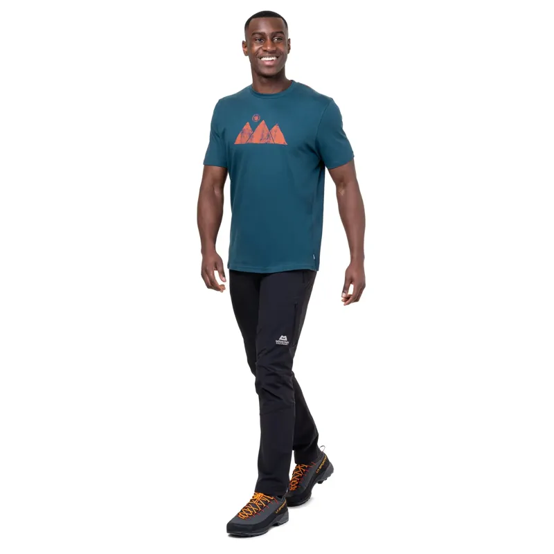 Mountain Equipment Mens Mountain Sun Tee - Ombre Blue-4