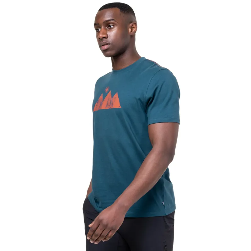 Mountain Equipment Mens Mountain Sun Tee - Ombre Blue-5