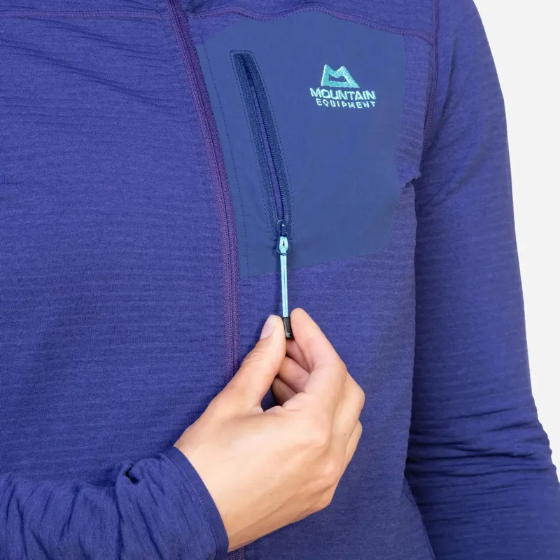 Mountain Equipment Womens Lumiko Hooded Jacket - Lichen Green-Deep Teal-8