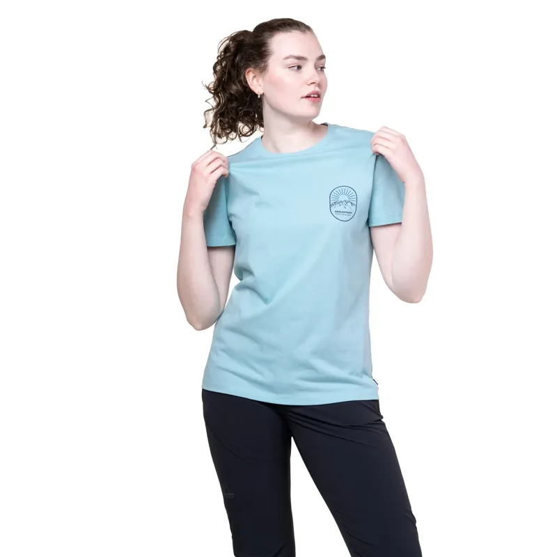Mountain Equipment Womens Alpenglow Tee - Stellar Blue-1