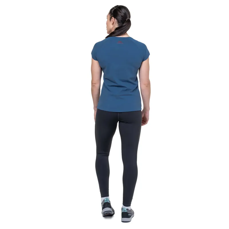 Mountain Equipment Womens Mountain Flower Tee - Aqua-4