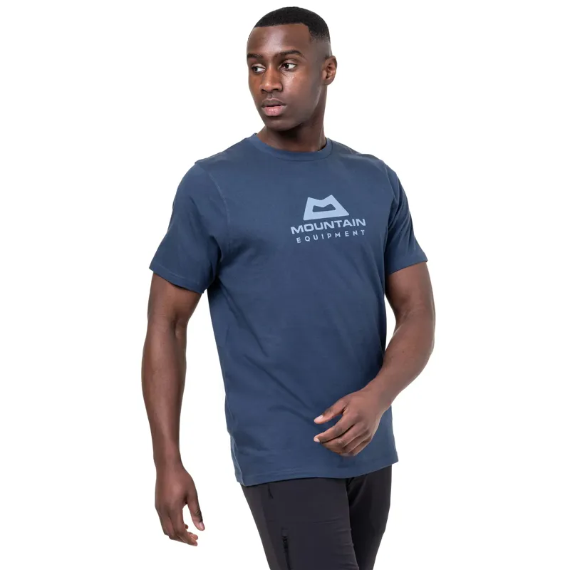 Mountain Equipment Mens Emblem Tee - Heritage Blue-5