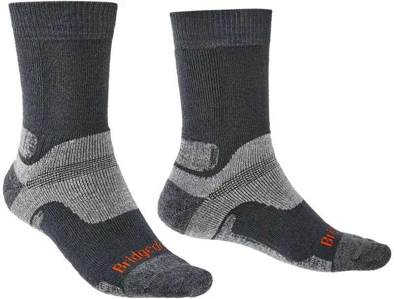 Bridgedale Mens Hike Midweight Merino Socks - Gunmetal