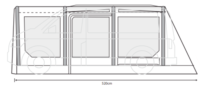 Outdoor Revolution Movelite T4E Mid Drive-Away Awning-6