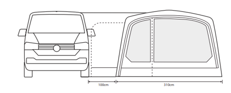 Outdoor Revolution Movelite T4E Mid Drive-Away Awning-5