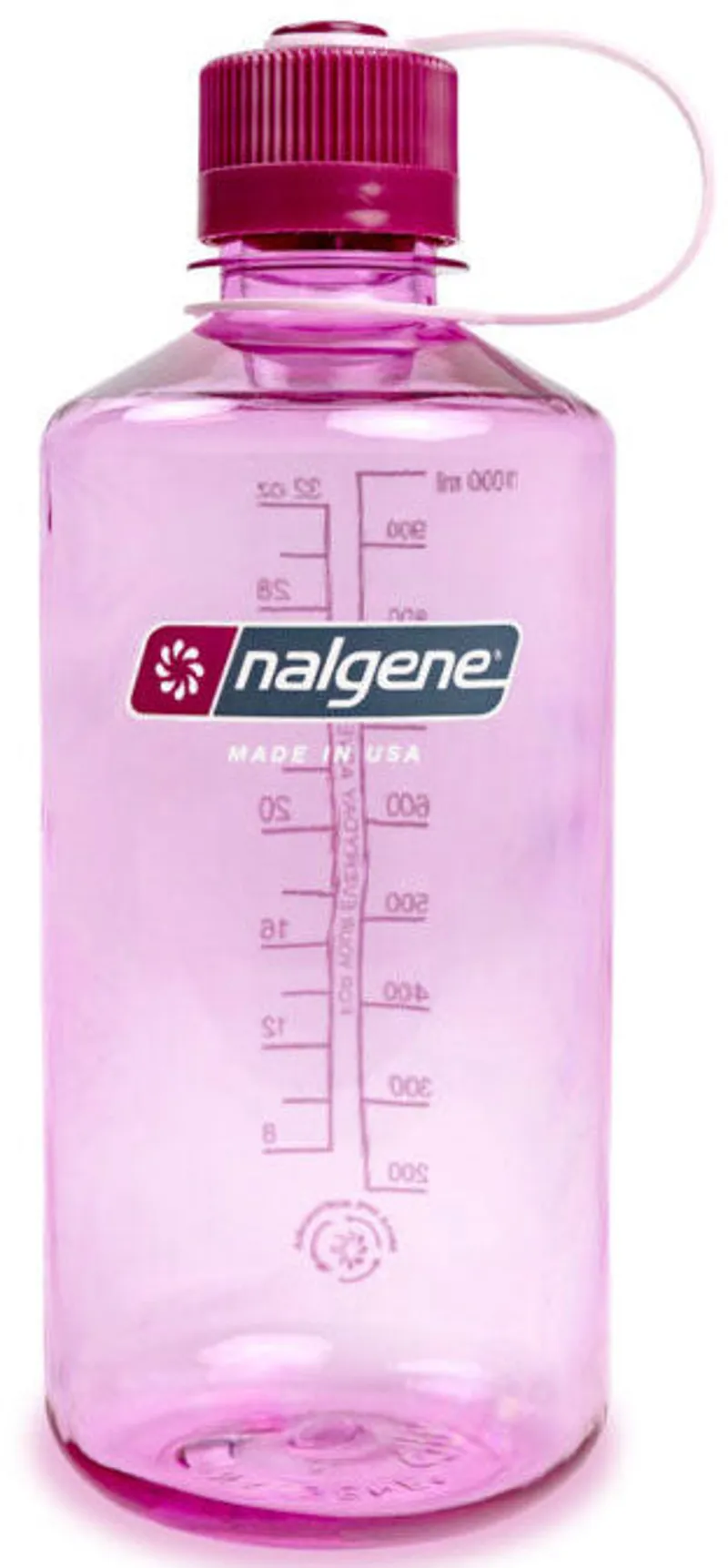 Nalgene Sustain Narrow Mouth Water Bottle - 1L - Cosmo