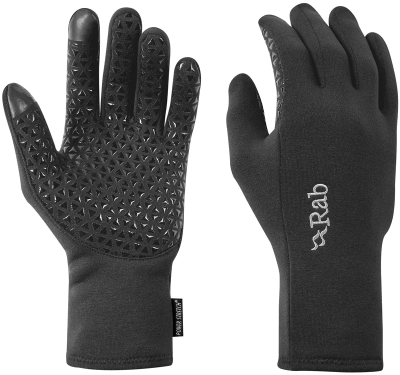 Rab Power Stretch Contact Grip Gloves - Black