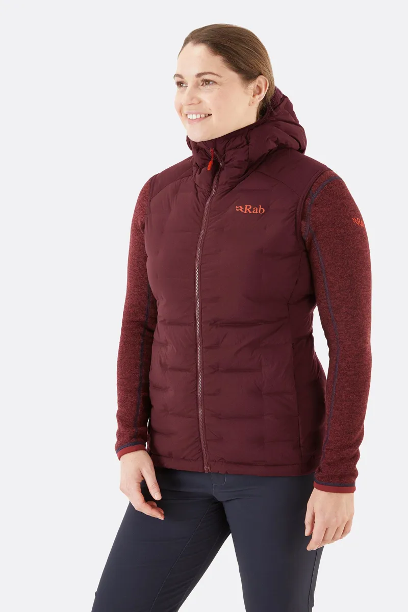 Rab Womens Cubit Stretch Down Vest - Deep Heather-1