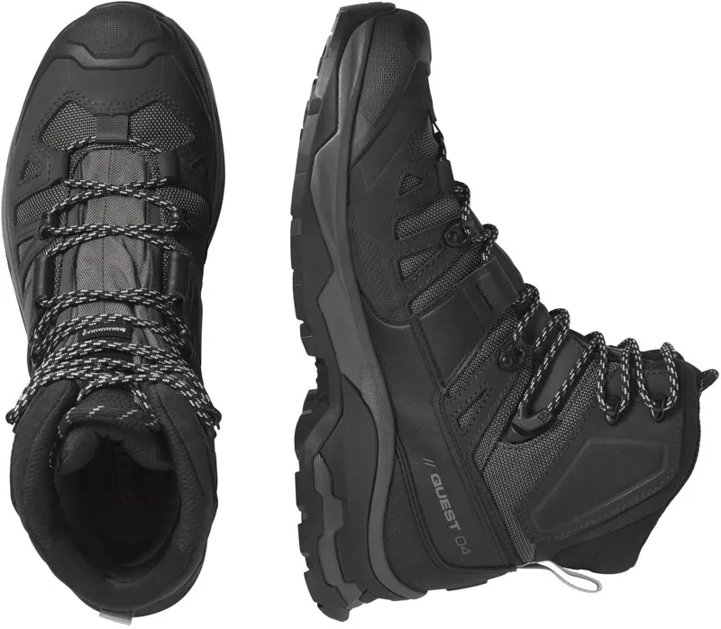 Salomon Mens Quest 4 GTX Boots - Magnet-Black-Quarry-3