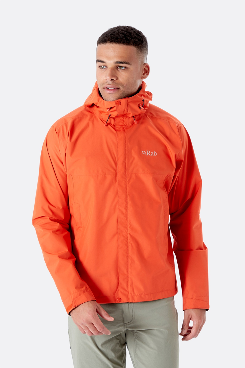 Rab Mens Downpour Eco Jacket - Firecracker -5