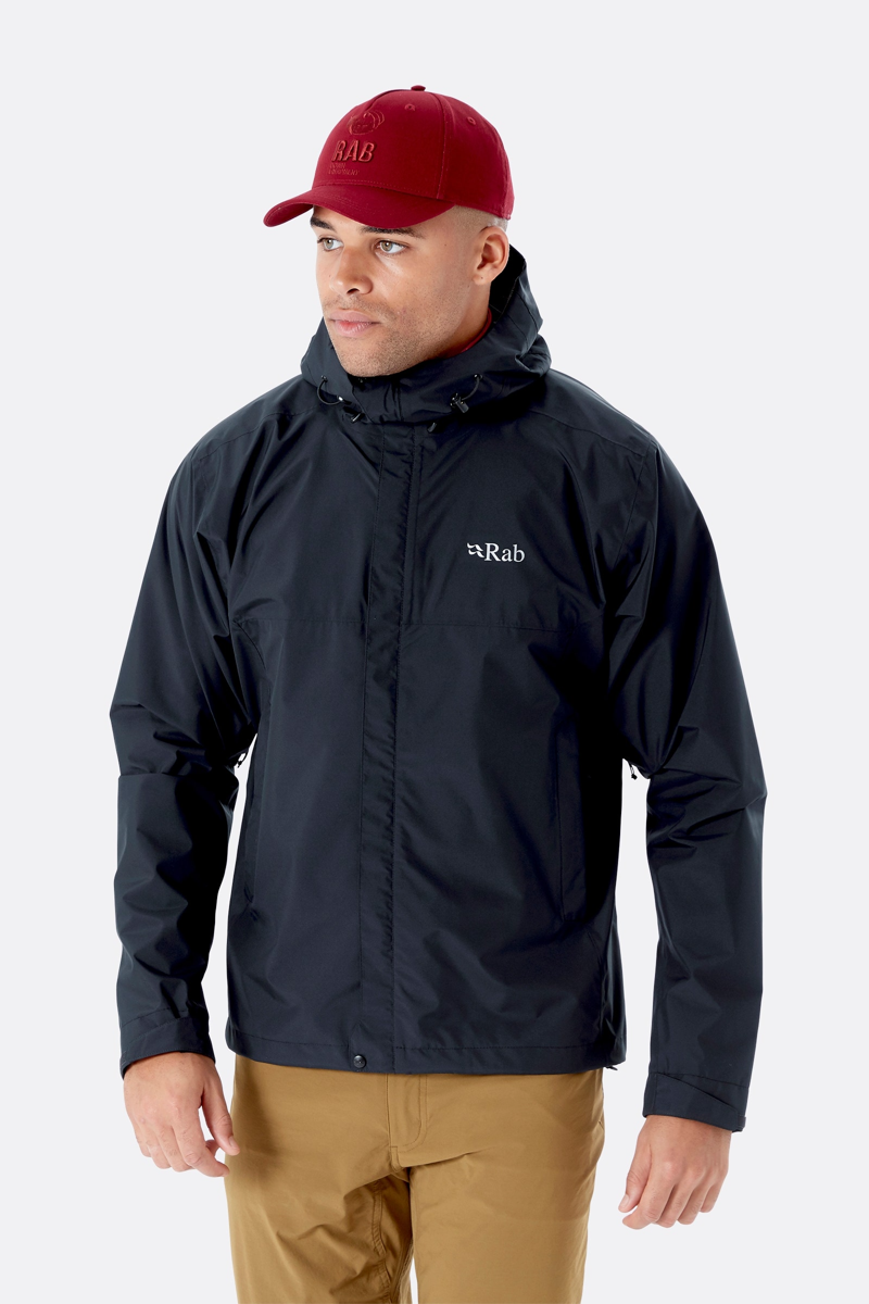 Rab Mens Downpour Eco Jacket - Black -5
