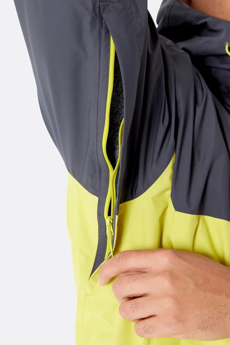 Rab Mens Downpour Eco Jacket - Graphene-Zest -12