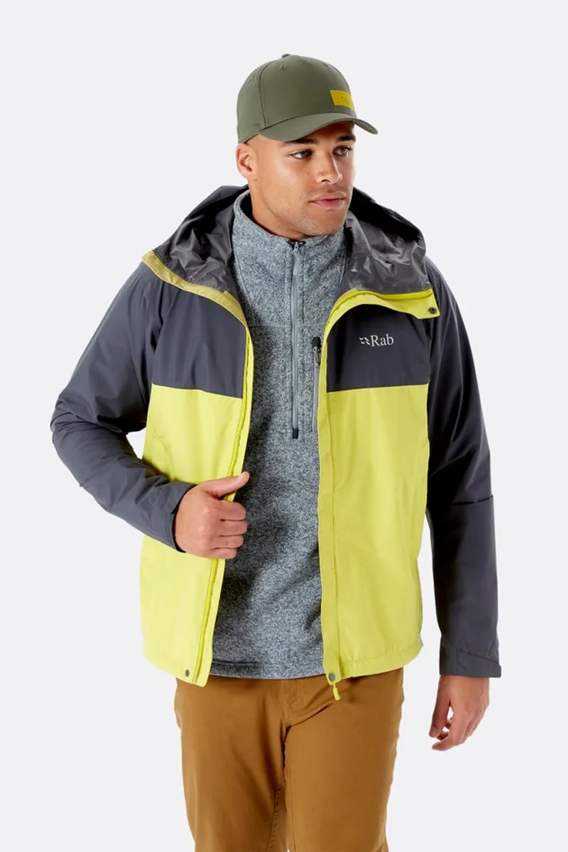 Rab Mens Downpour Eco Jacket - Graphene-Zest -7