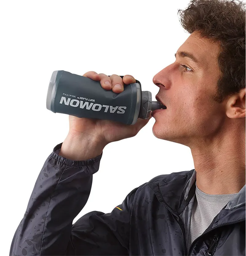 Salomon Active Handheld Flask - Black-Slate Grey-3