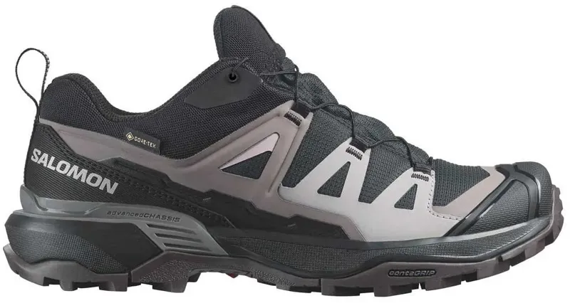 Salomon Womens X Ultra 360 GTX Shoes - Black-Plum Kitten-Shale
