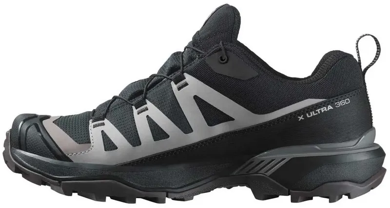 Salomon Womens X Ultra 360 GTX Shoes - Black-Plum Kitten-Shale-1