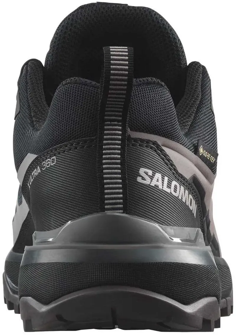 Salomon Womens X Ultra 360 GTX Shoes - Black-Plum Kitten-Shale-3