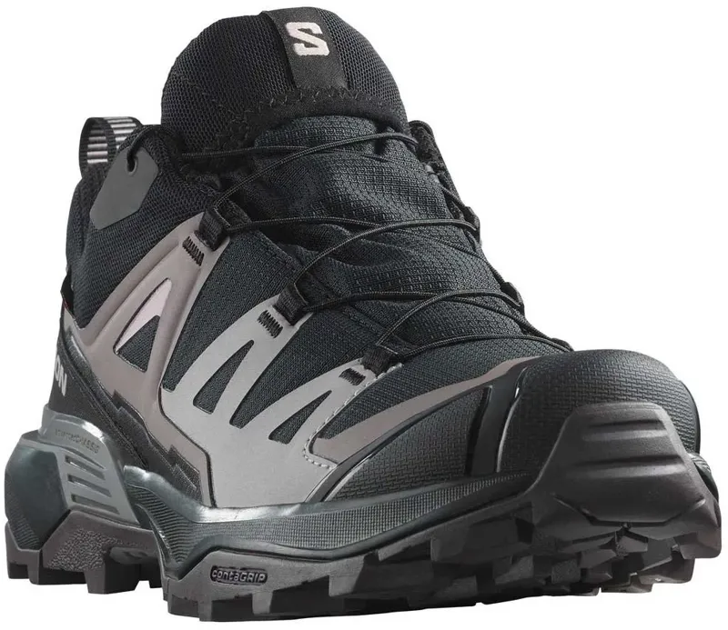 Salomon Womens X Ultra 360 GTX Shoes - Black-Plum Kitten-Shale-2
