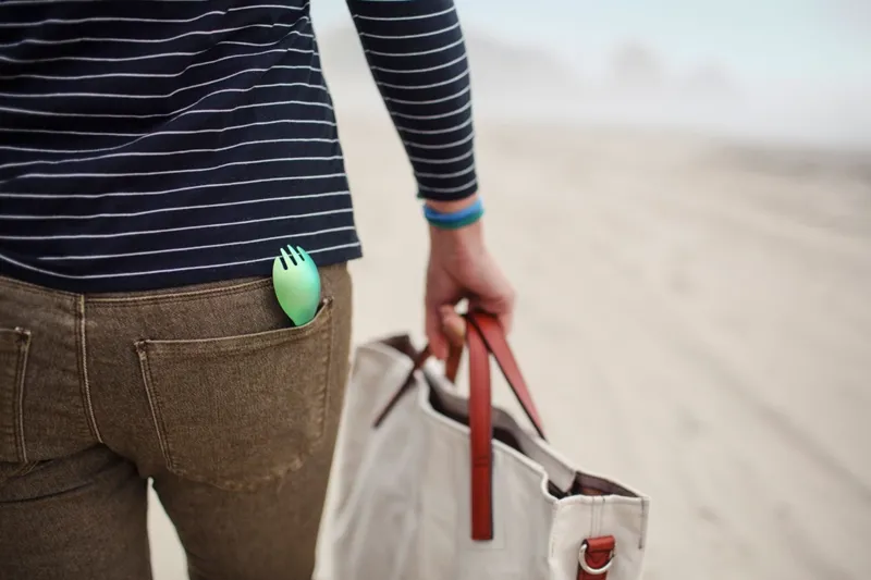 Snow Peak Titanium Spork - Blue-8