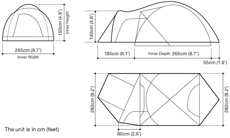 Snow Peak Amenity Dome M Tent-2