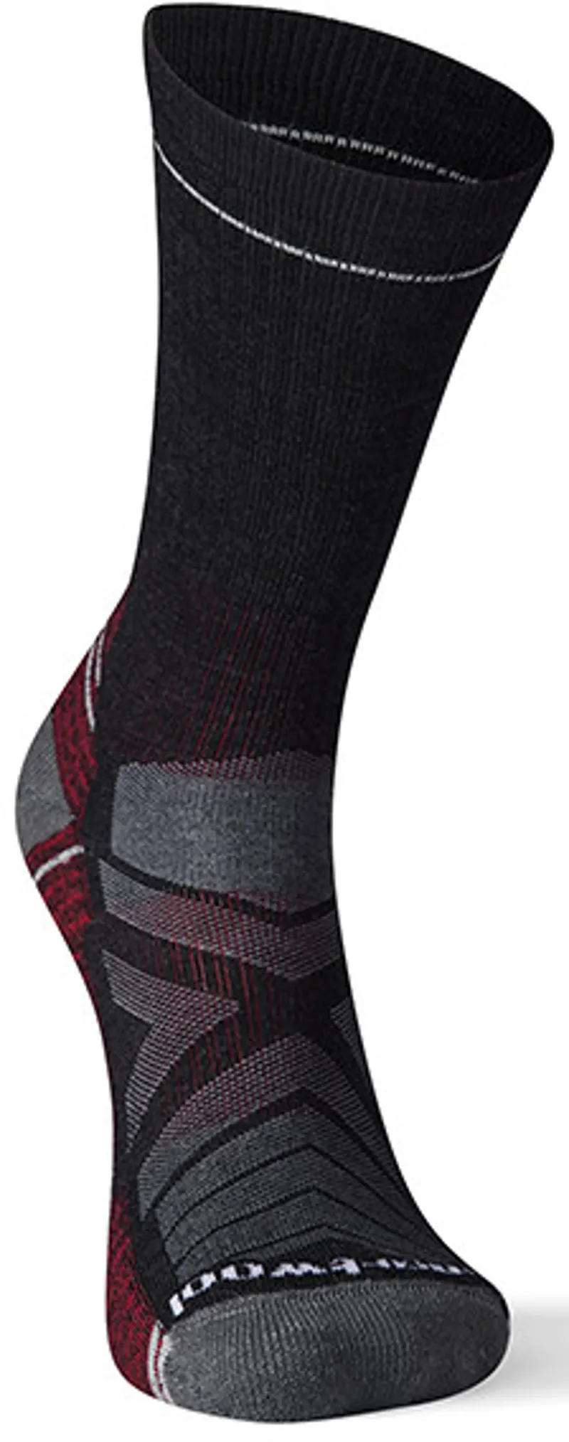 Smartwool Mens Performance Hike Light Cushion Crew Socks - Charcoal-1