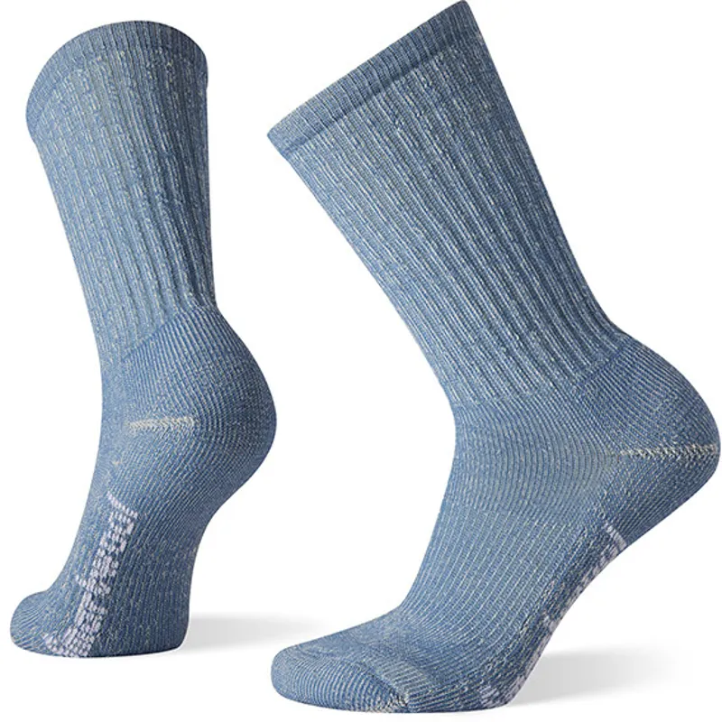 Smartwool Womens Classic Hike Light Cushion Crew Socks - Mist Blue