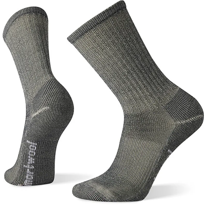 Smartwool Mens Classic Hike Light Cushion Crew Socks - Light Gray
