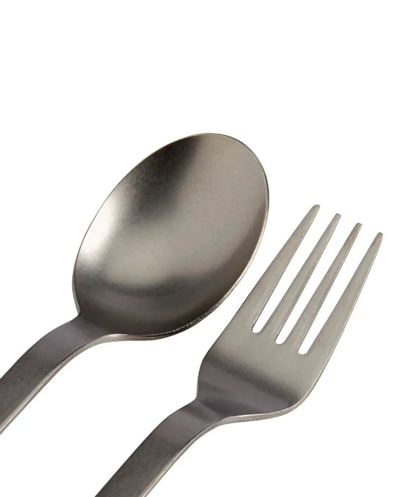 Snow Peak Titanium Fork and Spoon Set - Purple Case-5