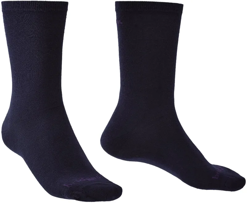 Bridgedale Unisex Thermal Liner Socks - Twin Pack - Navy