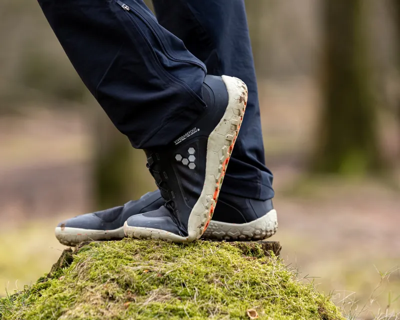 Vivobarefoot Womens Primus Trail Knit FG Shoes - Obsidian-Obsidian-8