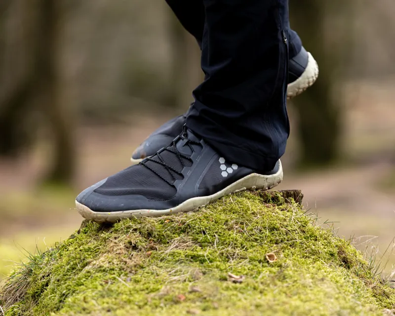 Vivobarefoot Mens Primus Trail Knit FG Shoes - Obsidian-Sandstone-9
