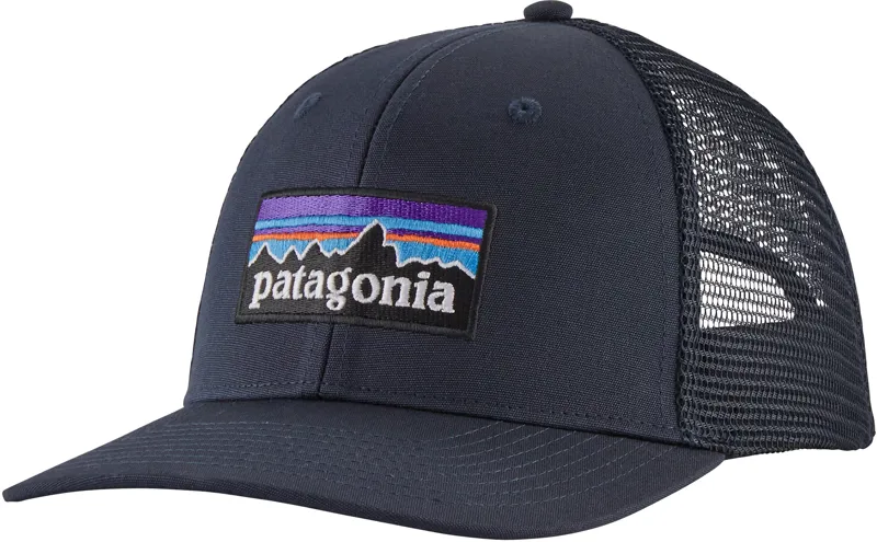 Patagonia P-6 Logo Trucker Hat - Navy Blue